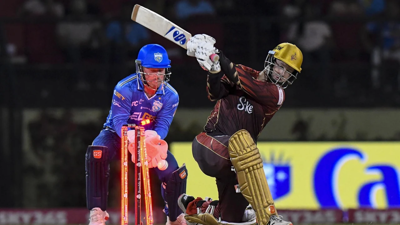 Cricket analytics graphic announcing the CPL and Phi Edge partnership