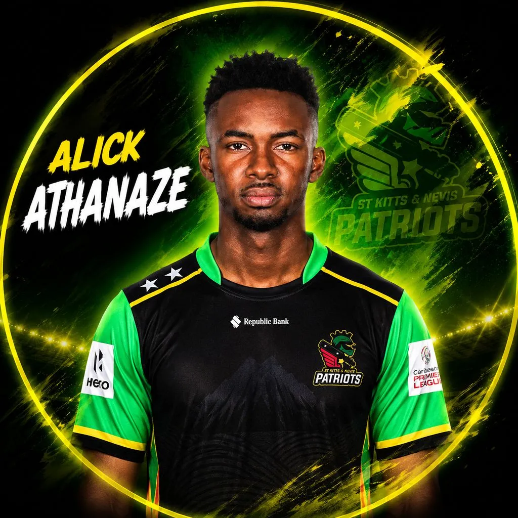 Alick Athanaze official CPL player photo
