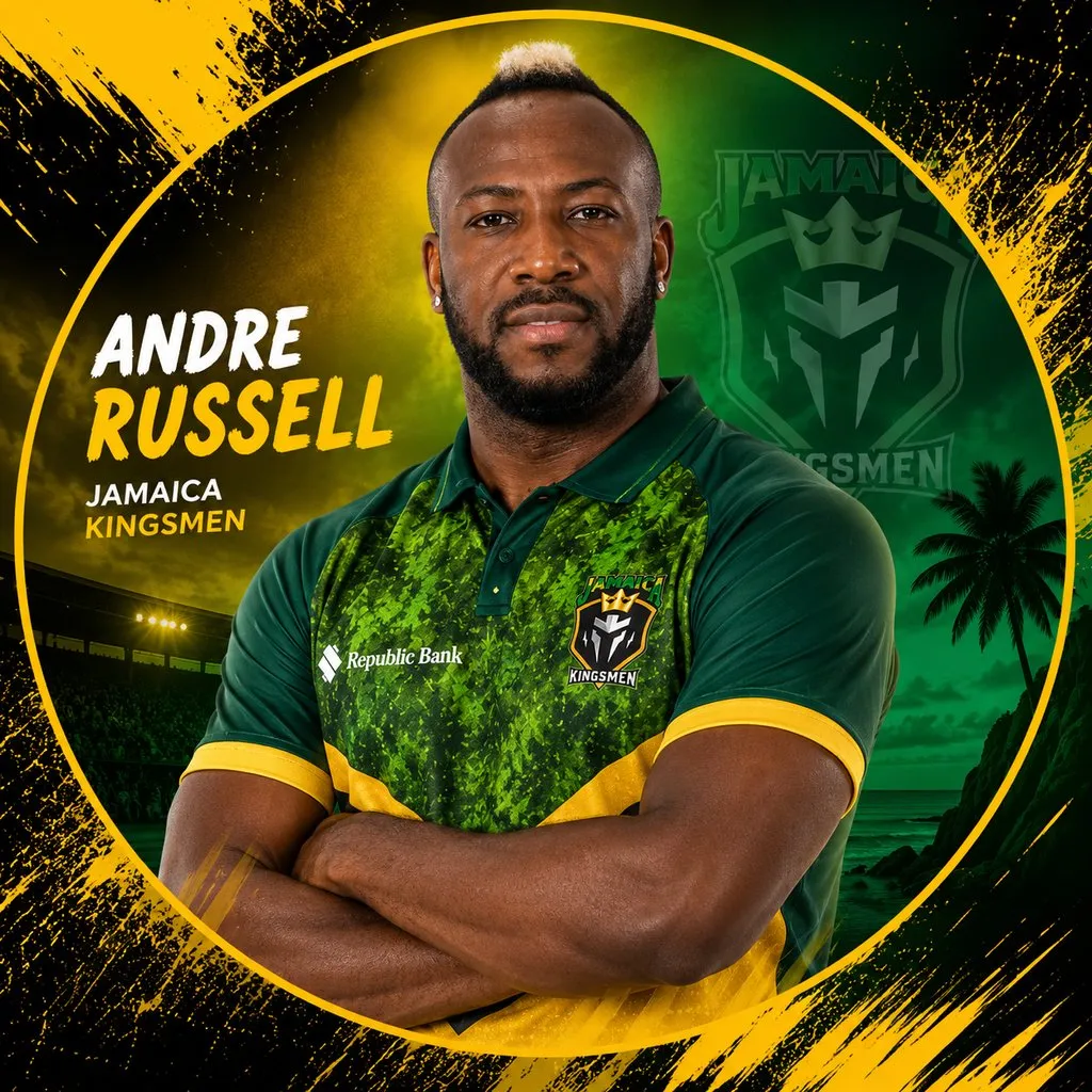 Andre Russell official CPL player photo