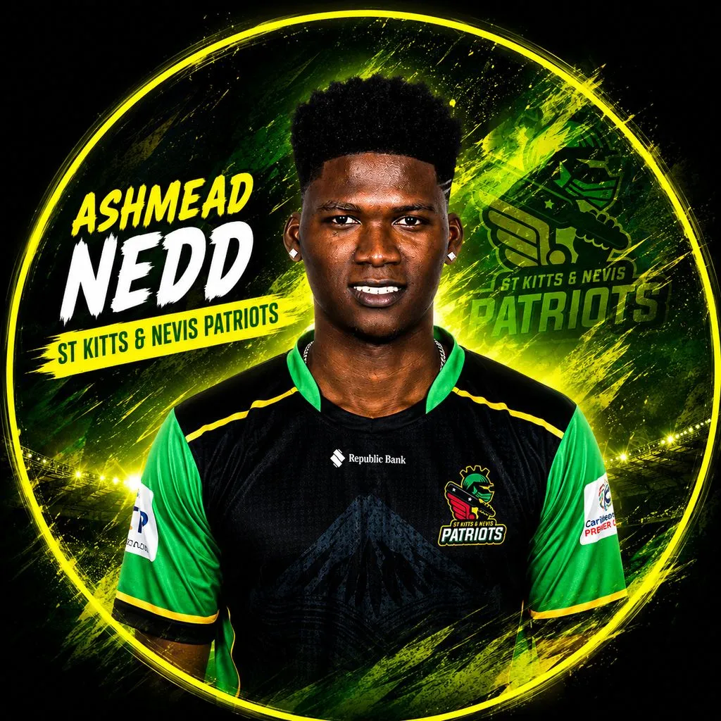 Ashmead Nedd official CPL player photo