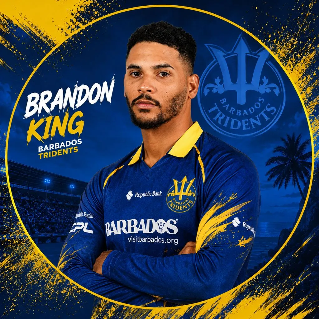 Brandon King official CPL player photo