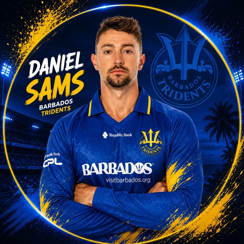 Daniel Sams official CPL player photo