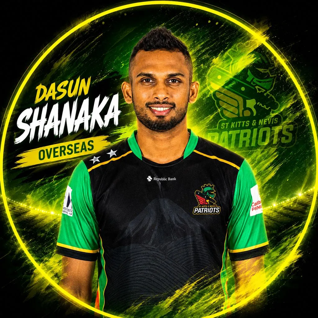 Dasun Shanaka official CPL player photo