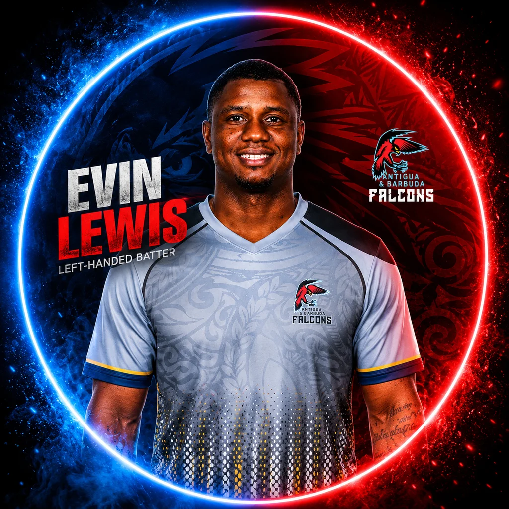 Evin Lewis official CPL player photo
