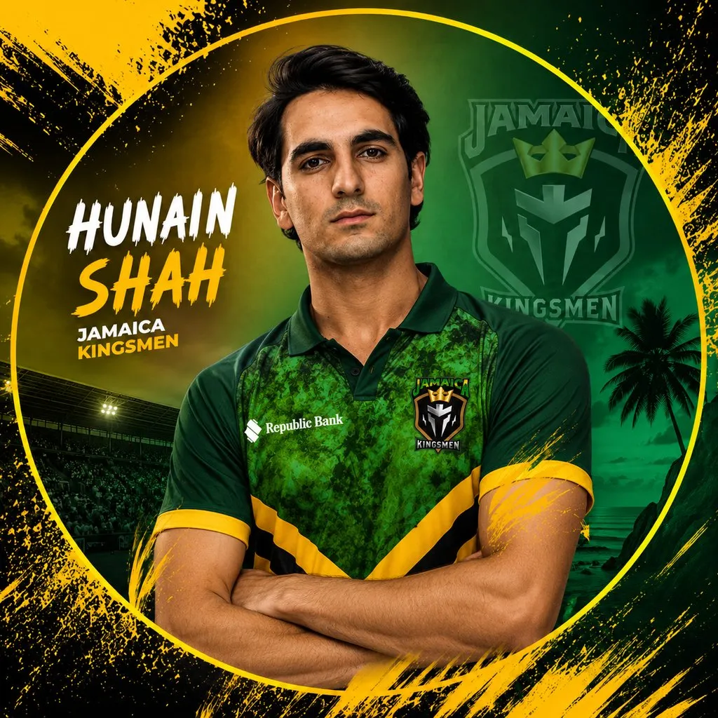 Hunain Shah official CPL player photo