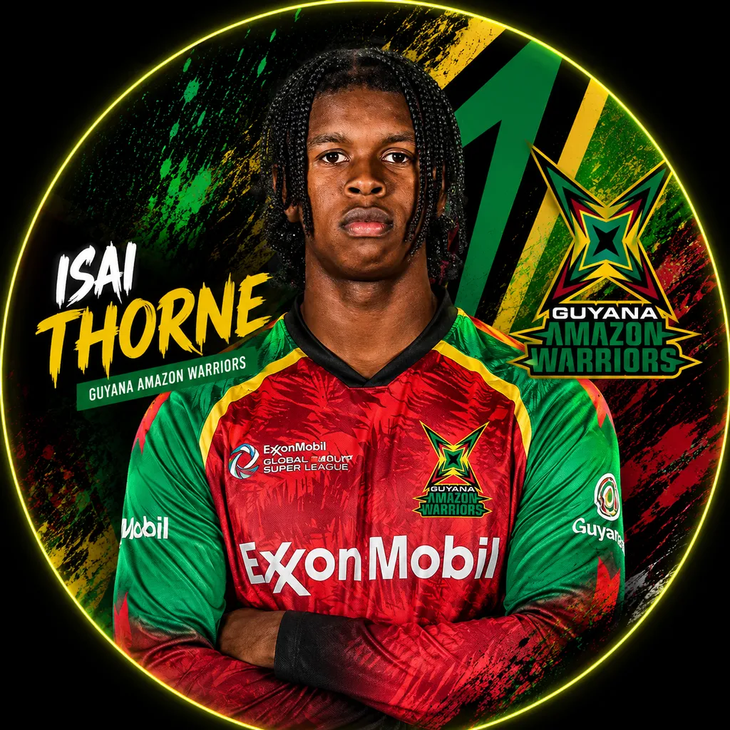 Isai Thorne official CPL player photo