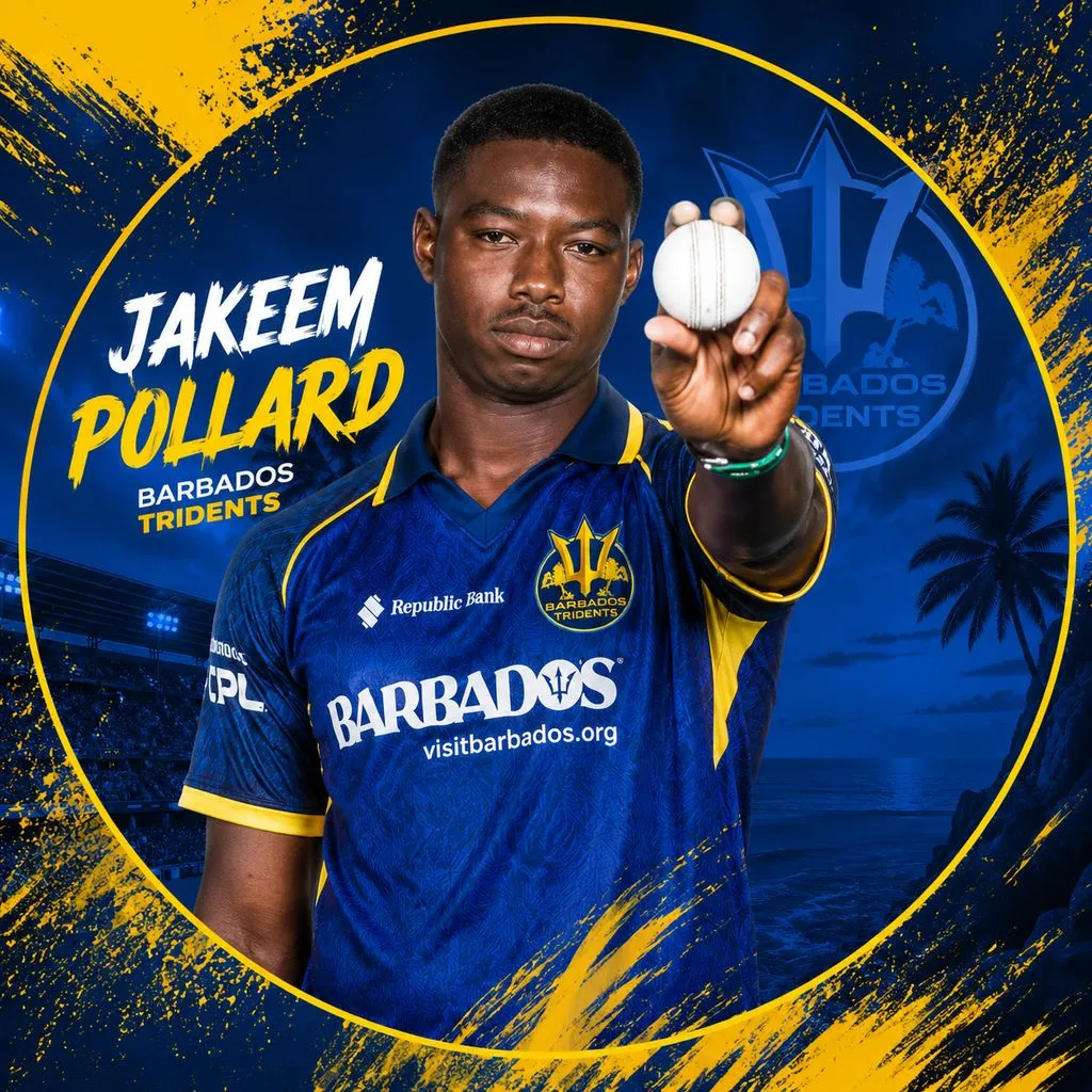 Jakeem Pollard official CPL player photo