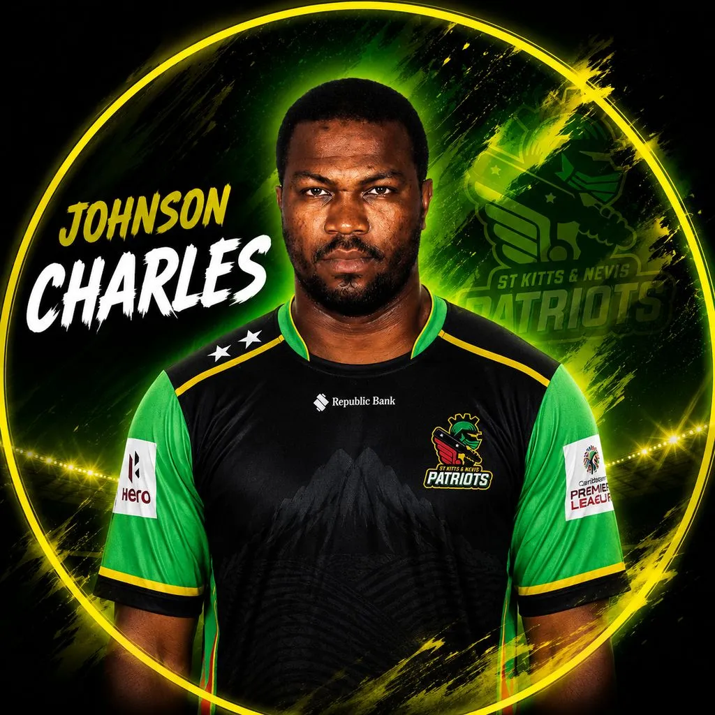 Johnson Charles official CPL player photo