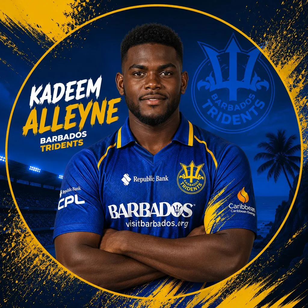 Kadeem Alleyne official CPL player photo