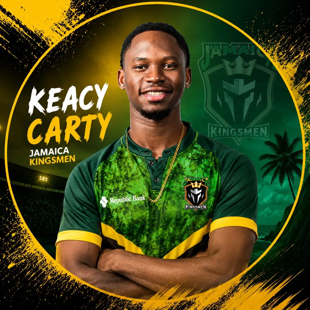 Keacy Carty official CPL player photo