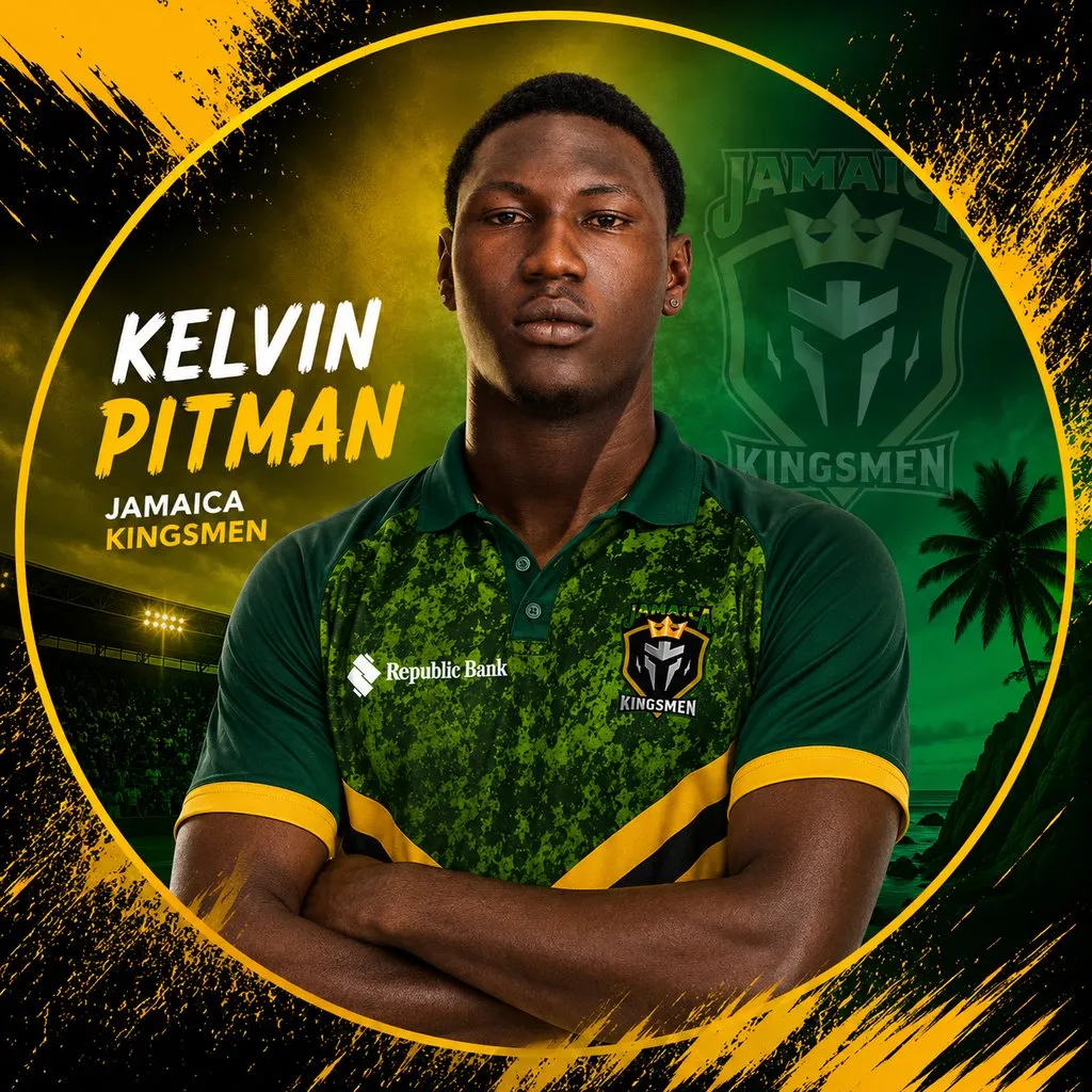 Kelvin Pitman official CPL player photo