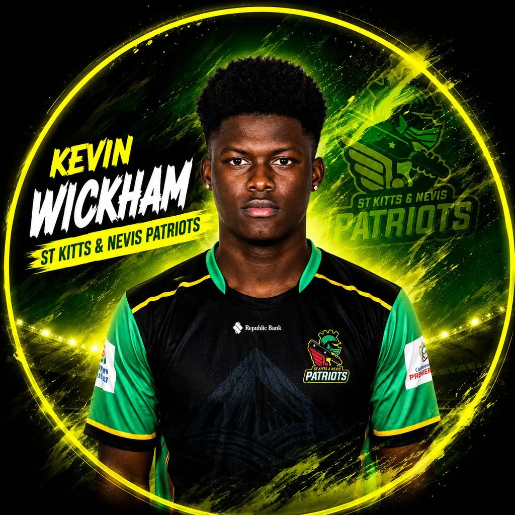 Kevin Wickham official CPL player photo