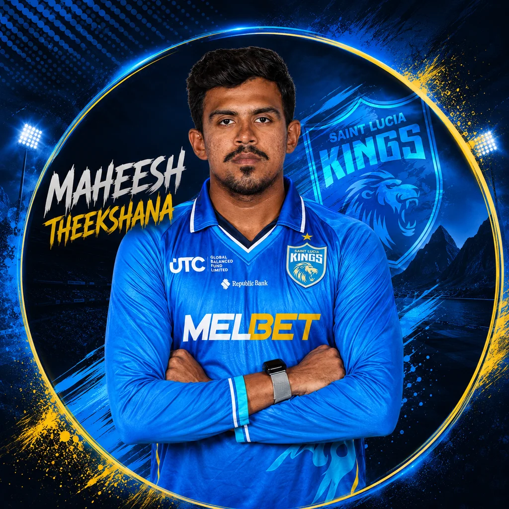 Maheesh Theekshana official CPL player photo