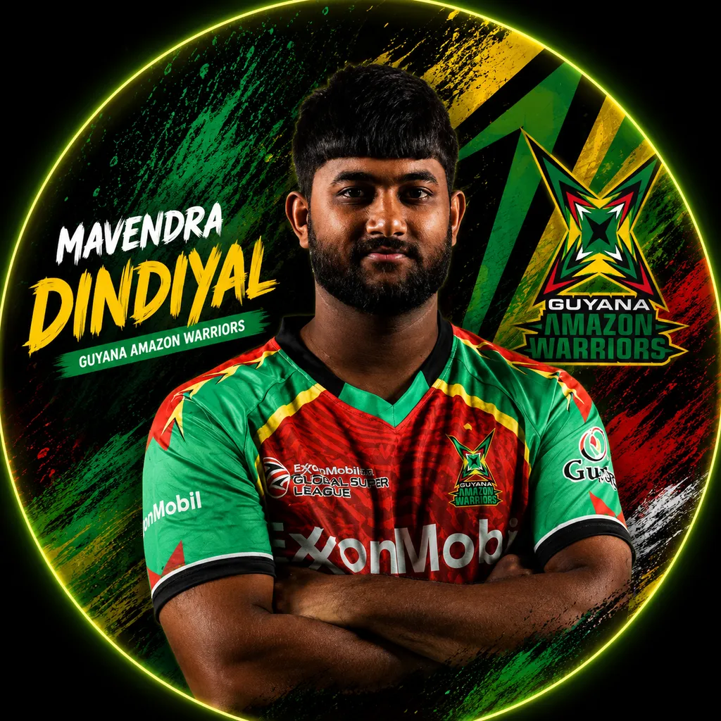 Mavendra Dindiyal official CPL player photo
