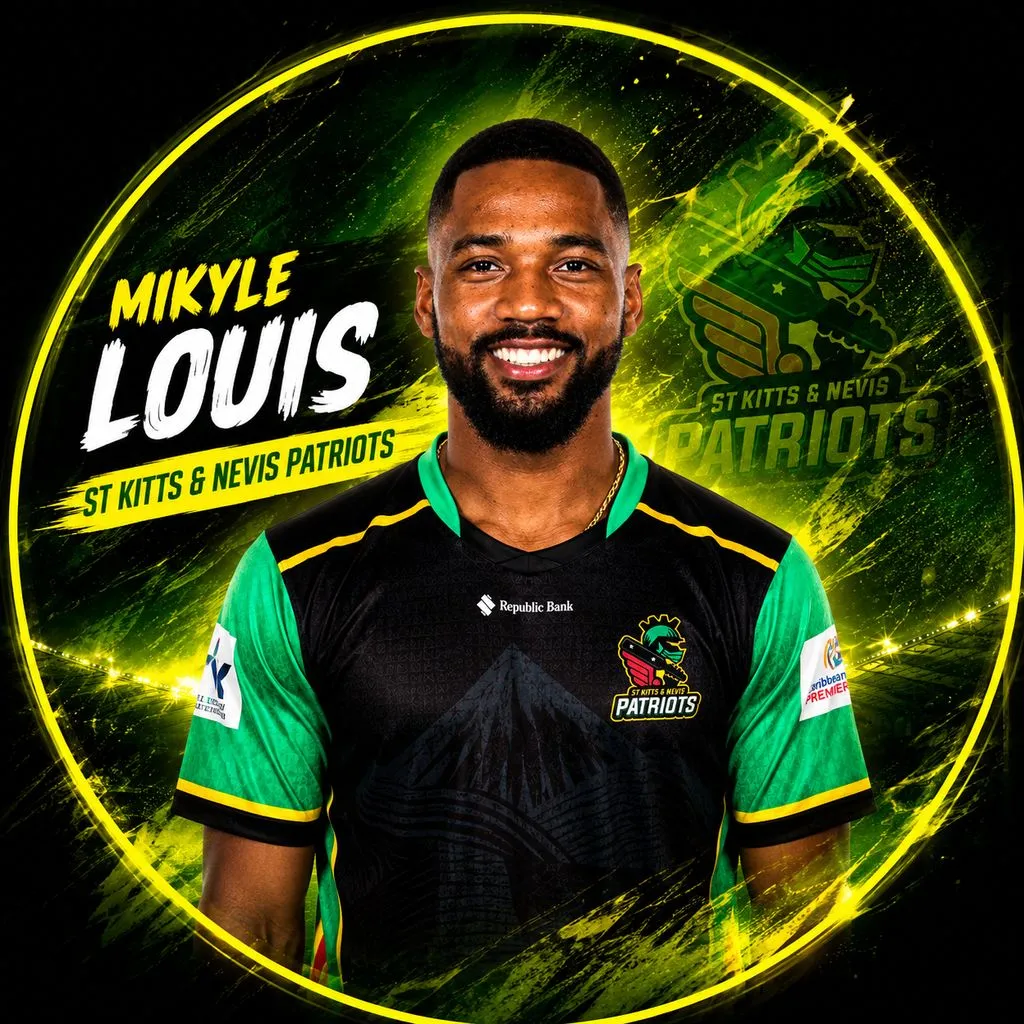Mikyle Louis official CPL player photo