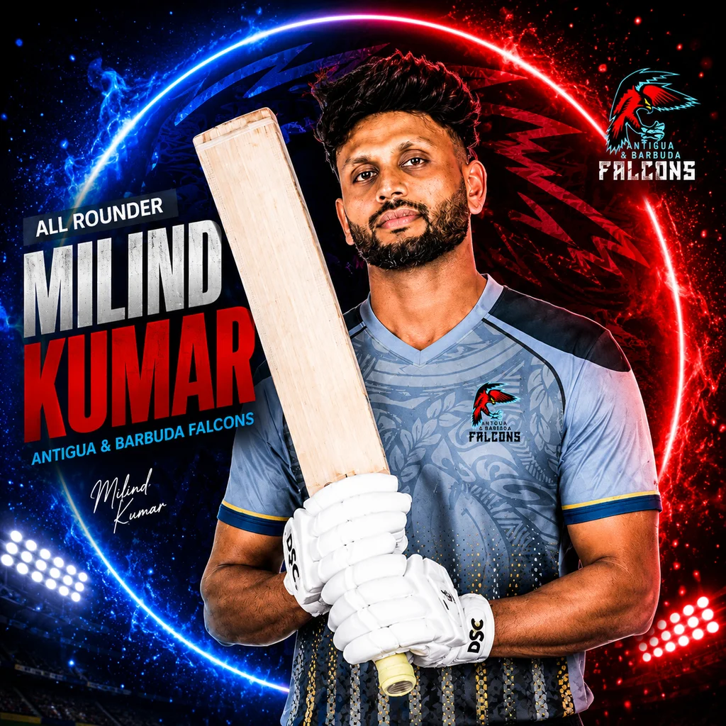 Milind Kumar official CPL player photo