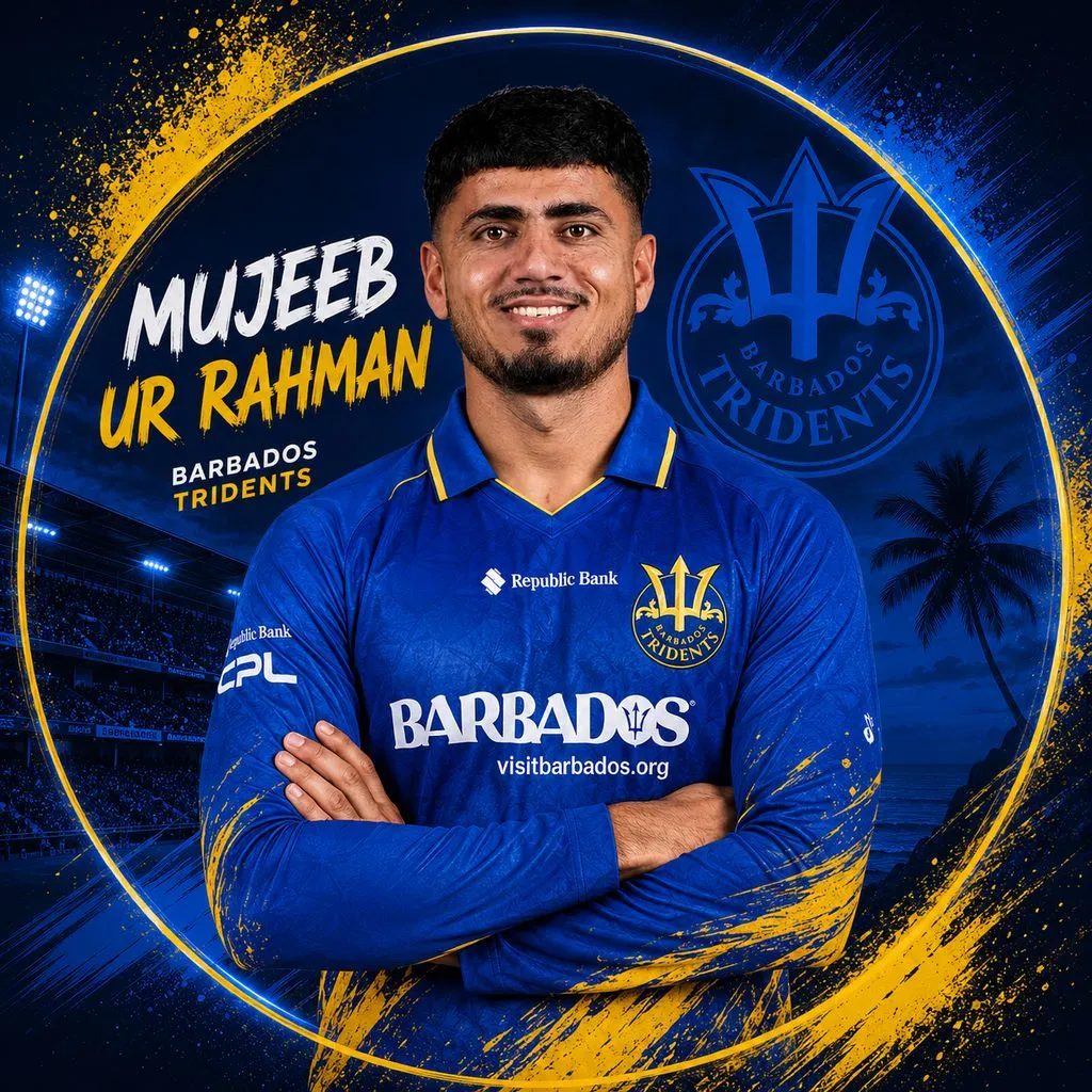 Mujeeb ur Rahman official CPL player photo