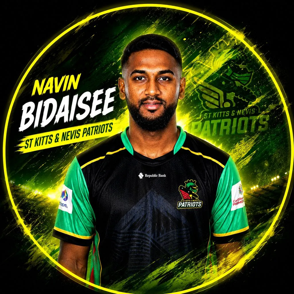 Navin Bidaisee official CPL player photo
