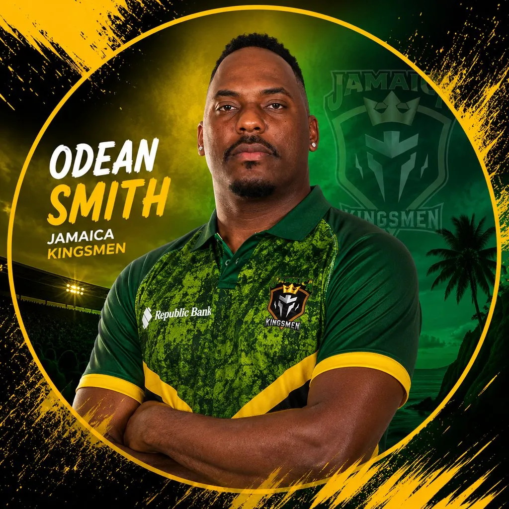 Odean Smith official CPL player photo