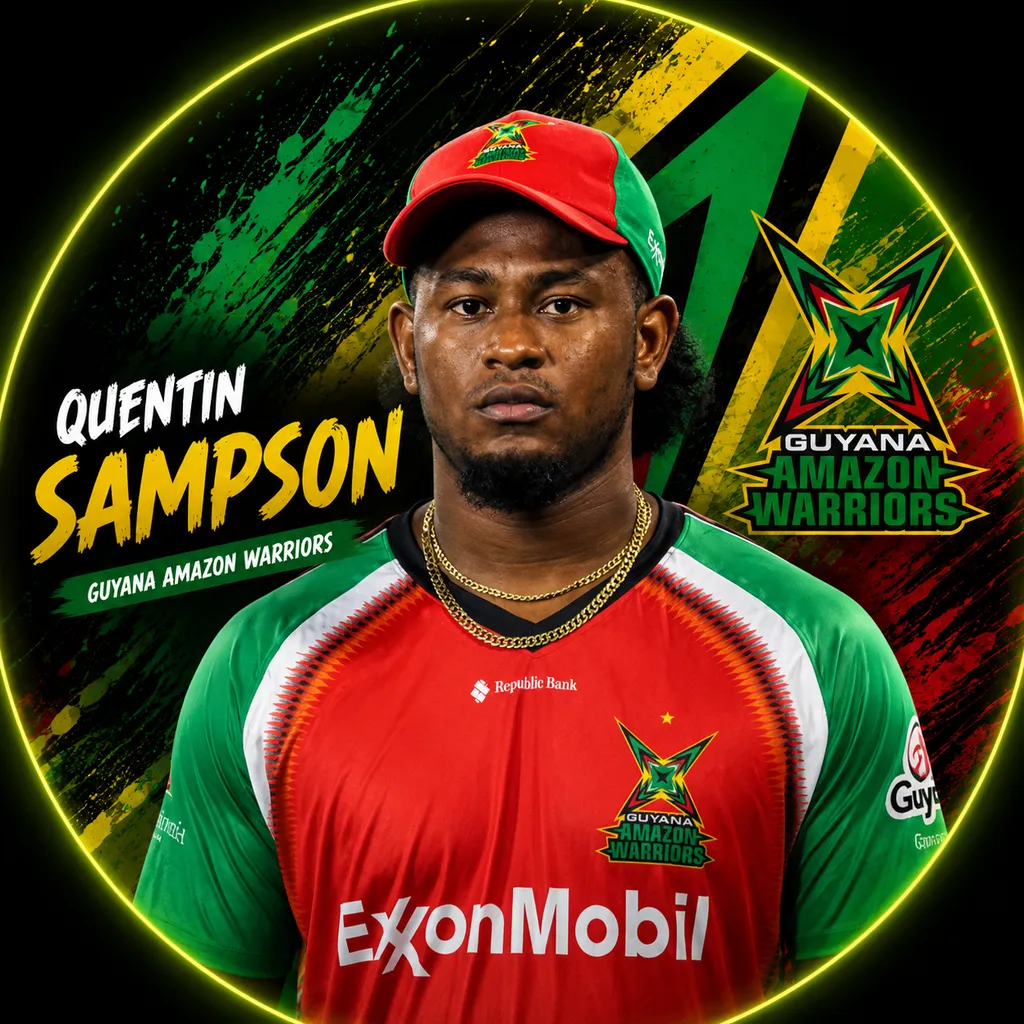 Quentin Sampson official CPL player photo