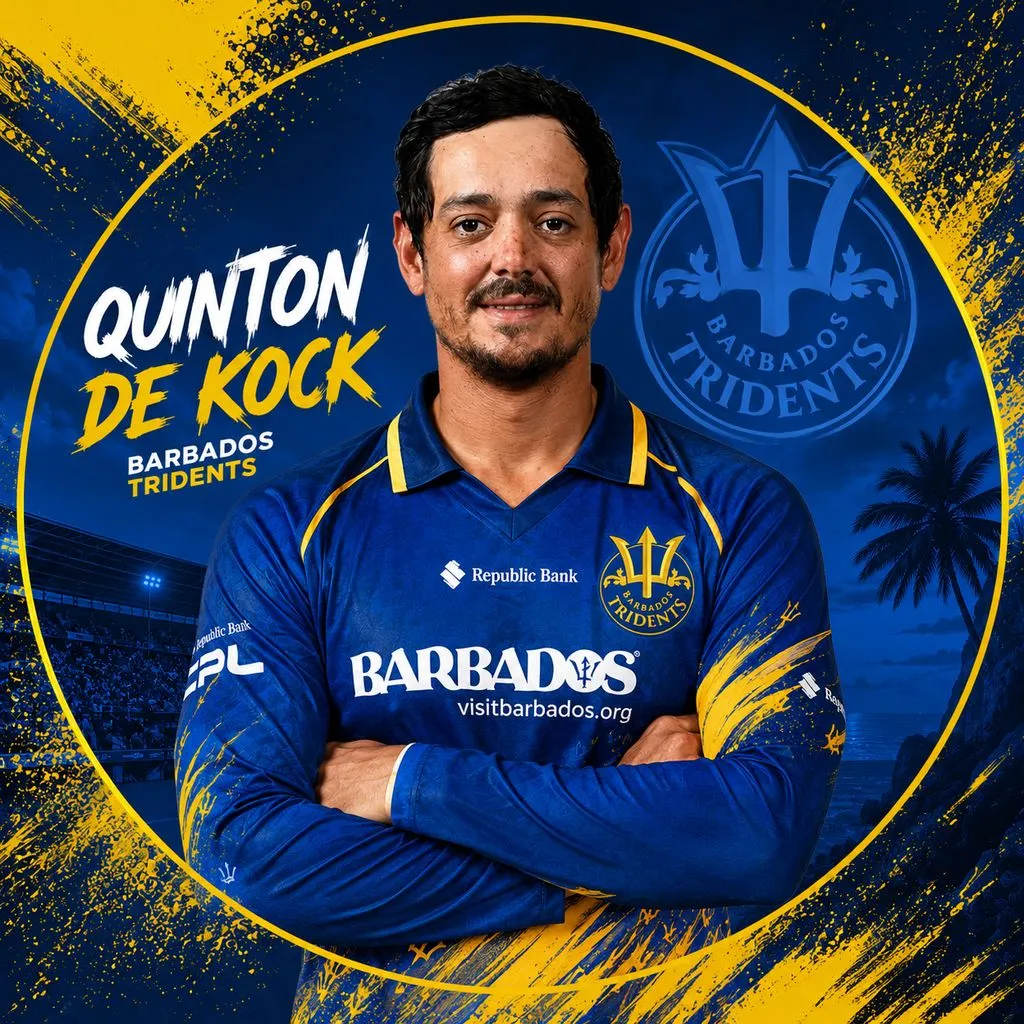 Quinton de Kock official CPL player photo