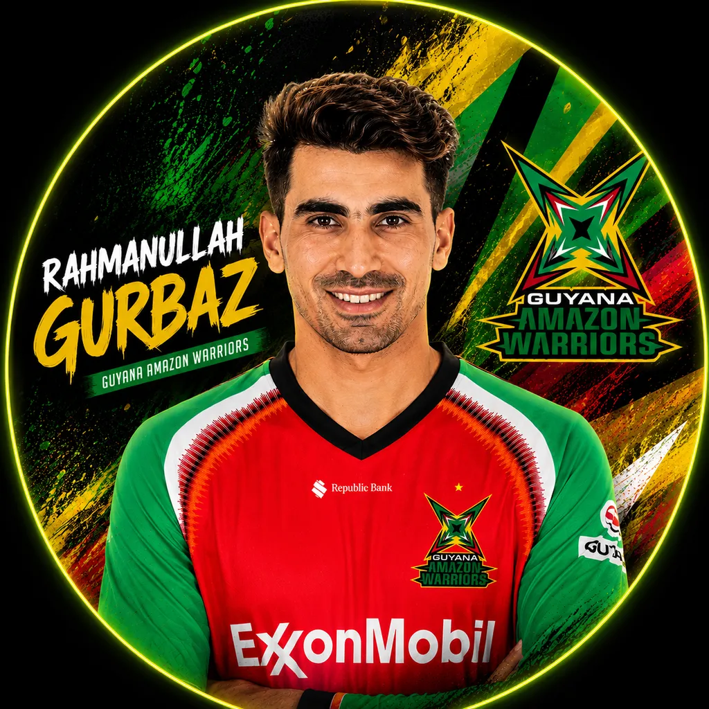 Rahmanullah Gurbaz official CPL player photo