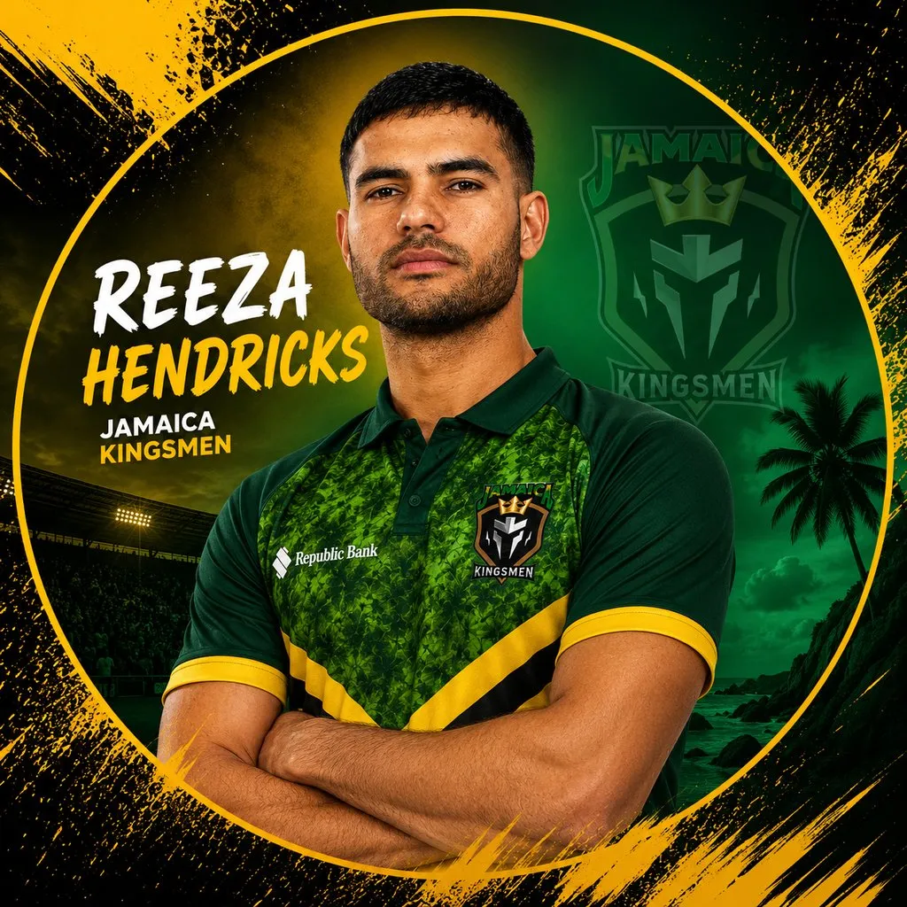 Reeza Hendricks official CPL player photo