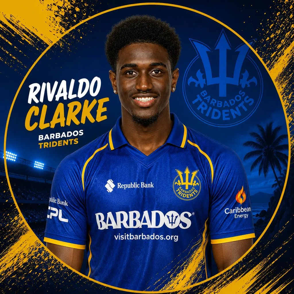 Rivaldo Clarke official CPL player photo