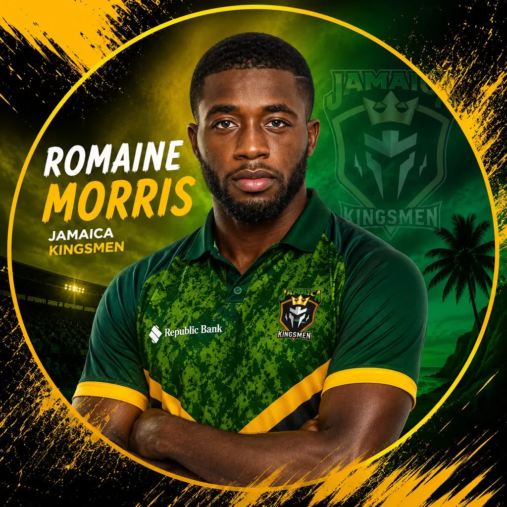 Romaine Morris official CPL player photo