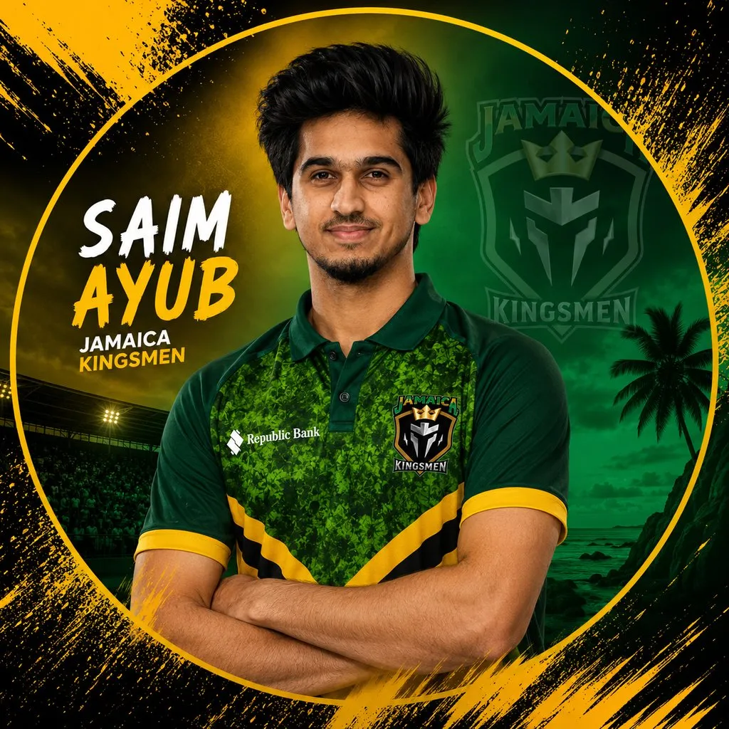 Saim Ayub official CPL player photo