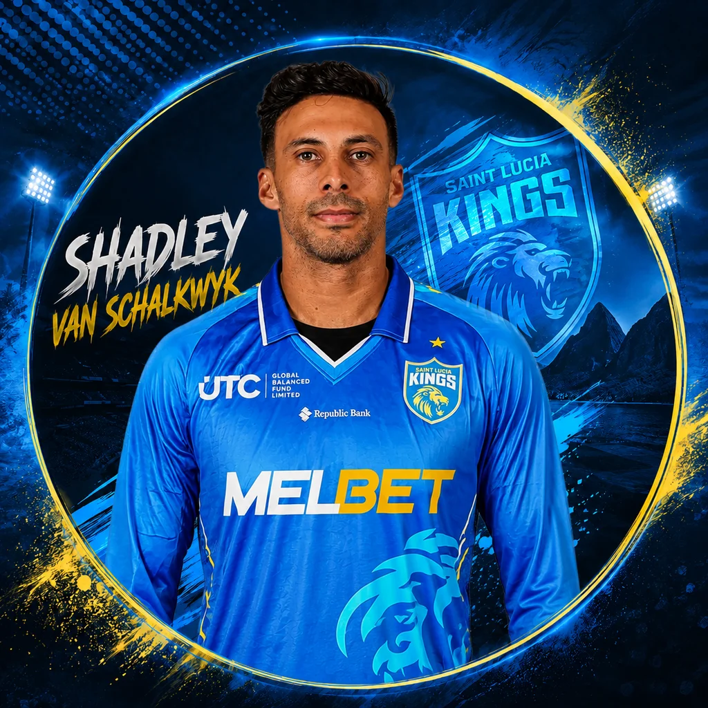 Shadley van Schalkwyk official CPL player photo