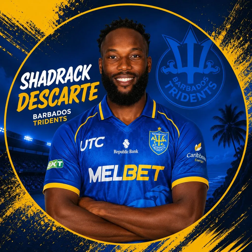 Shadrack Descarte official CPL player photo