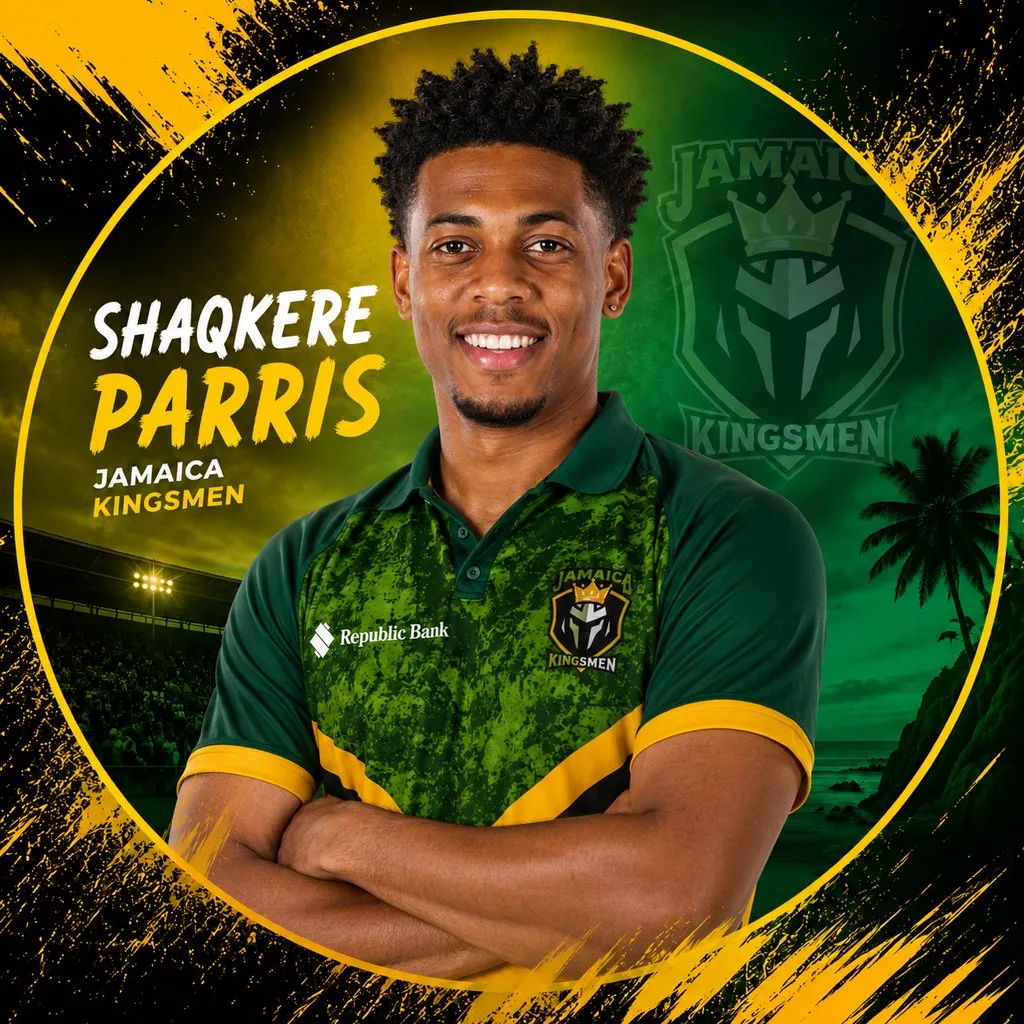 Shaqkere Parris official CPL player photo