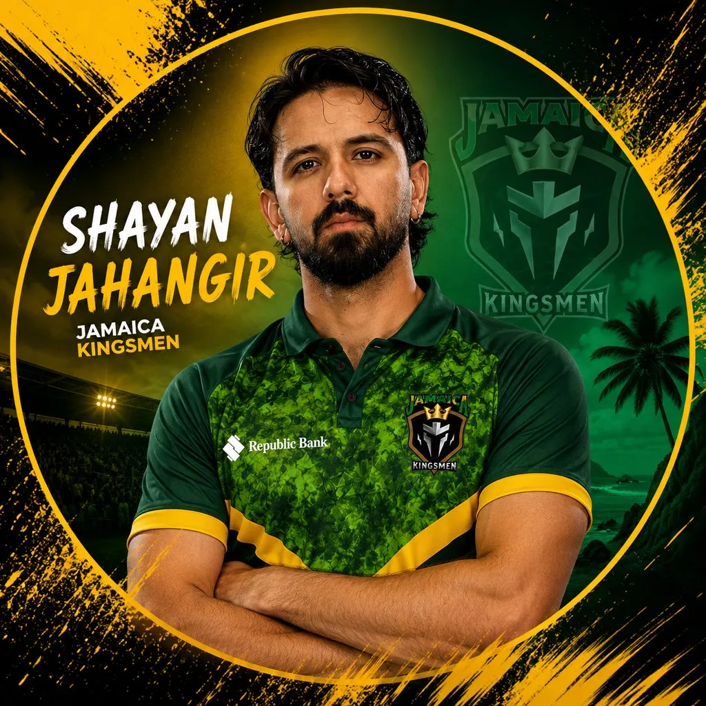 Shayan Jahangir official CPL player photo