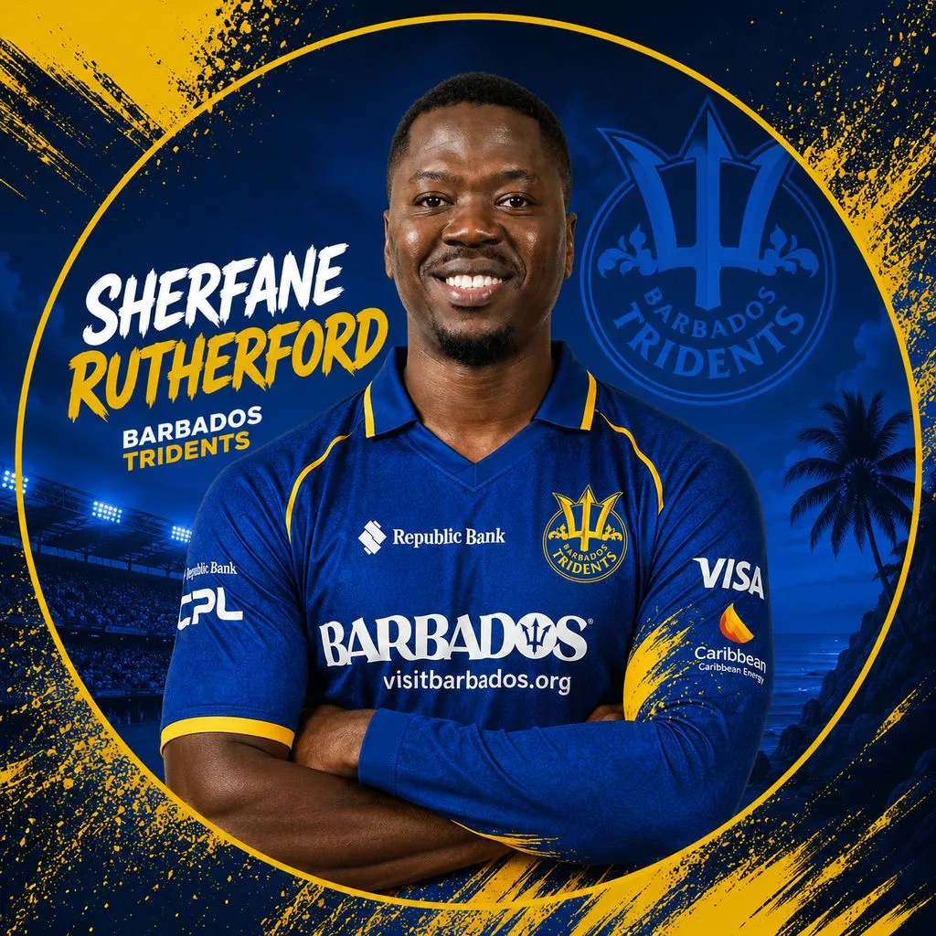 Sherfane Rutherford official CPL player photo