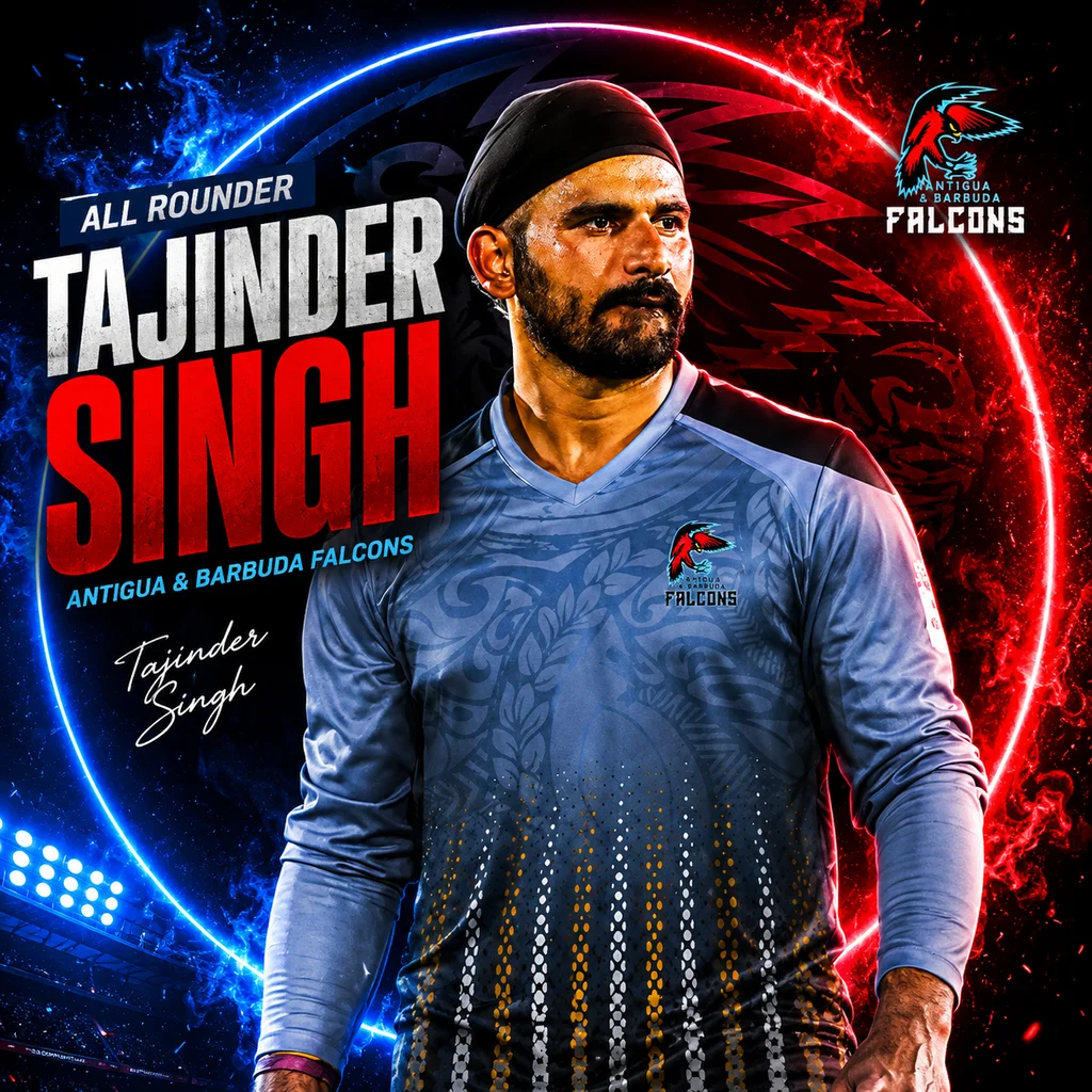 Tajinder Singh official CPL player photo