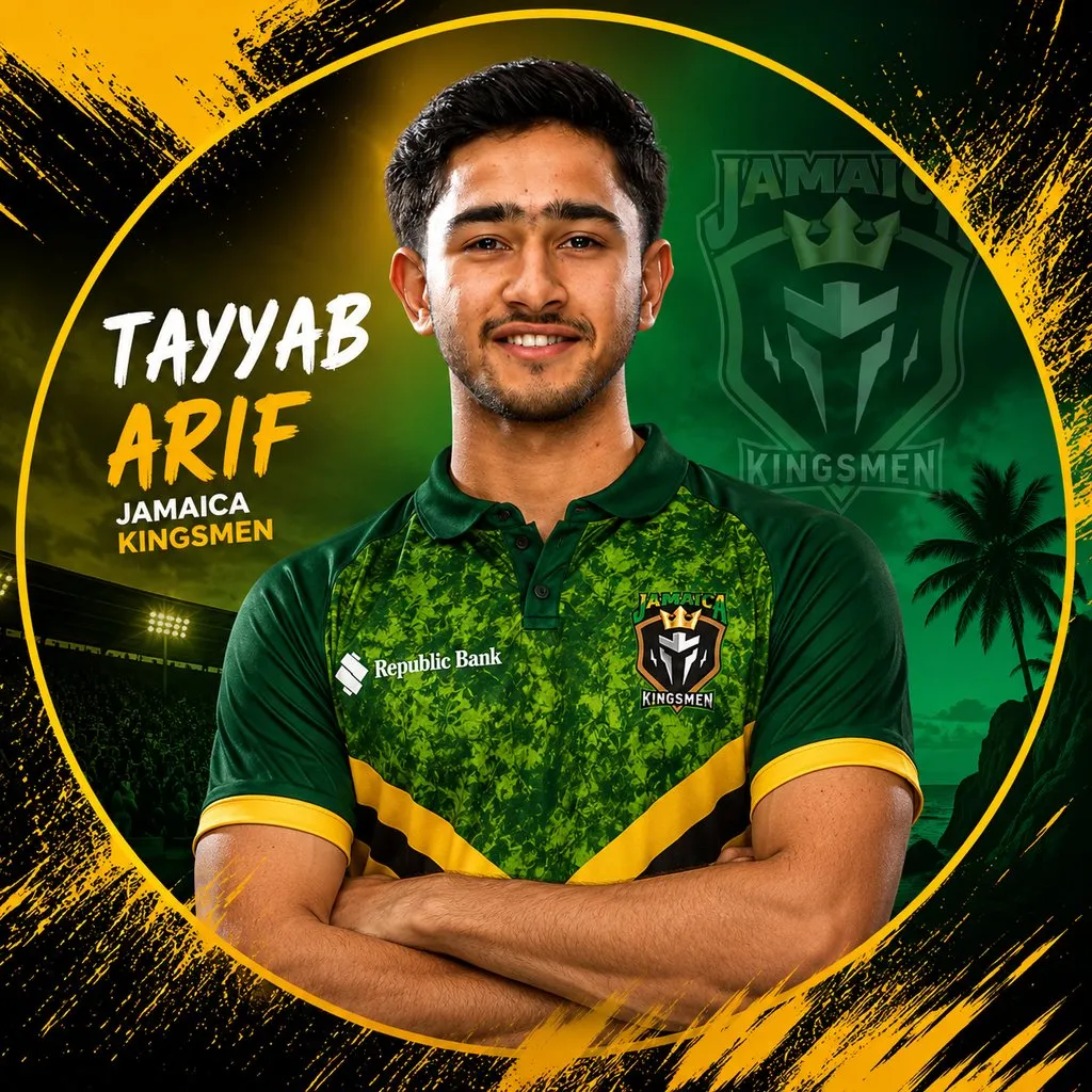 Tayyab Arif official CPL player photo