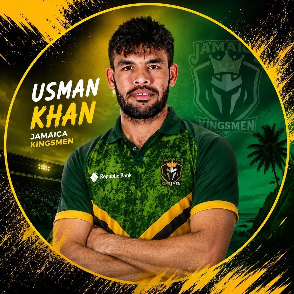 Usman Khan official CPL player photo