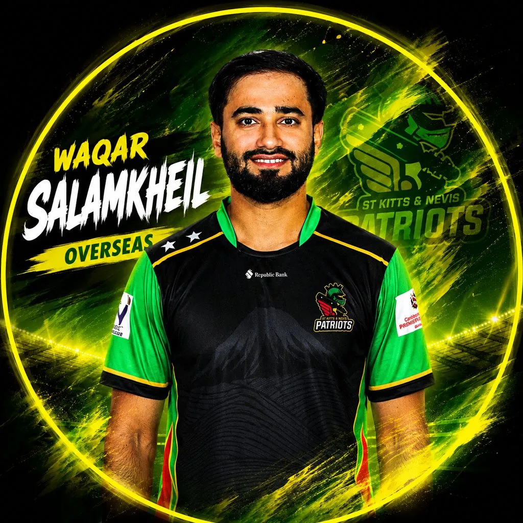 Waqar Salamkheil official CPL player photo