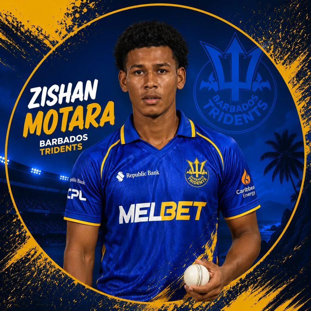 Zishan Motara official CPL player photo